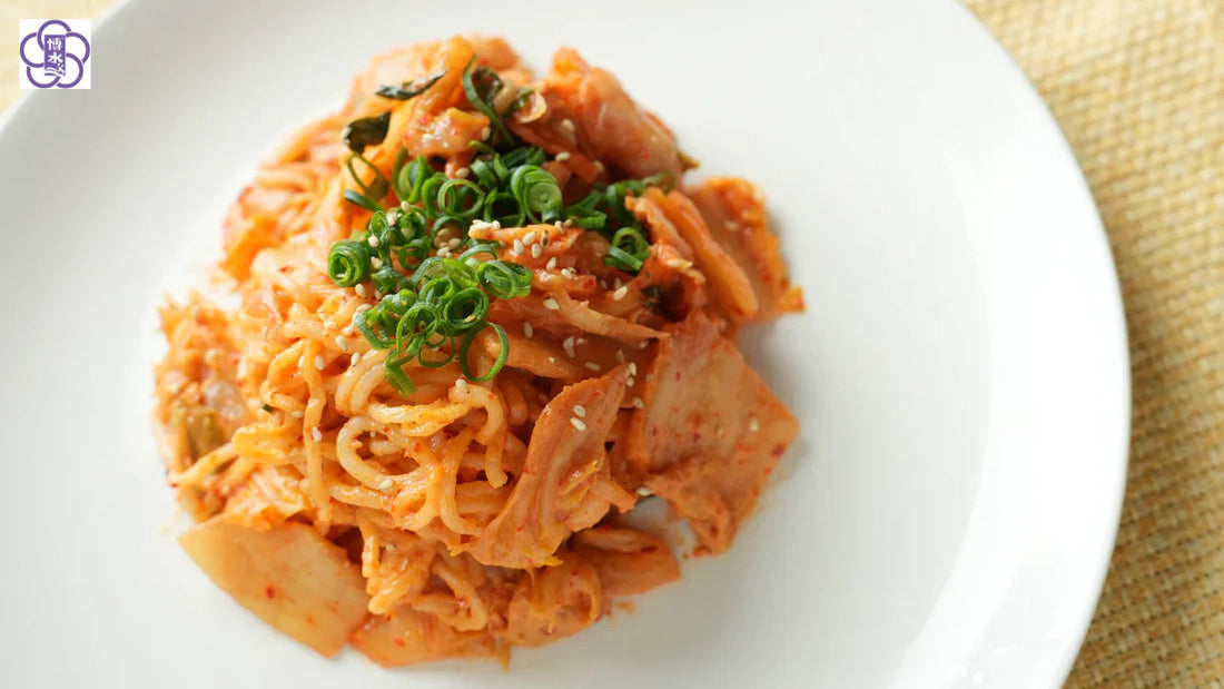 【簡単韓国風】BOKOMENのヤンニョム和え｜ピリ辛×魚の旨みが絶妙な高たんぱく麺レシピ