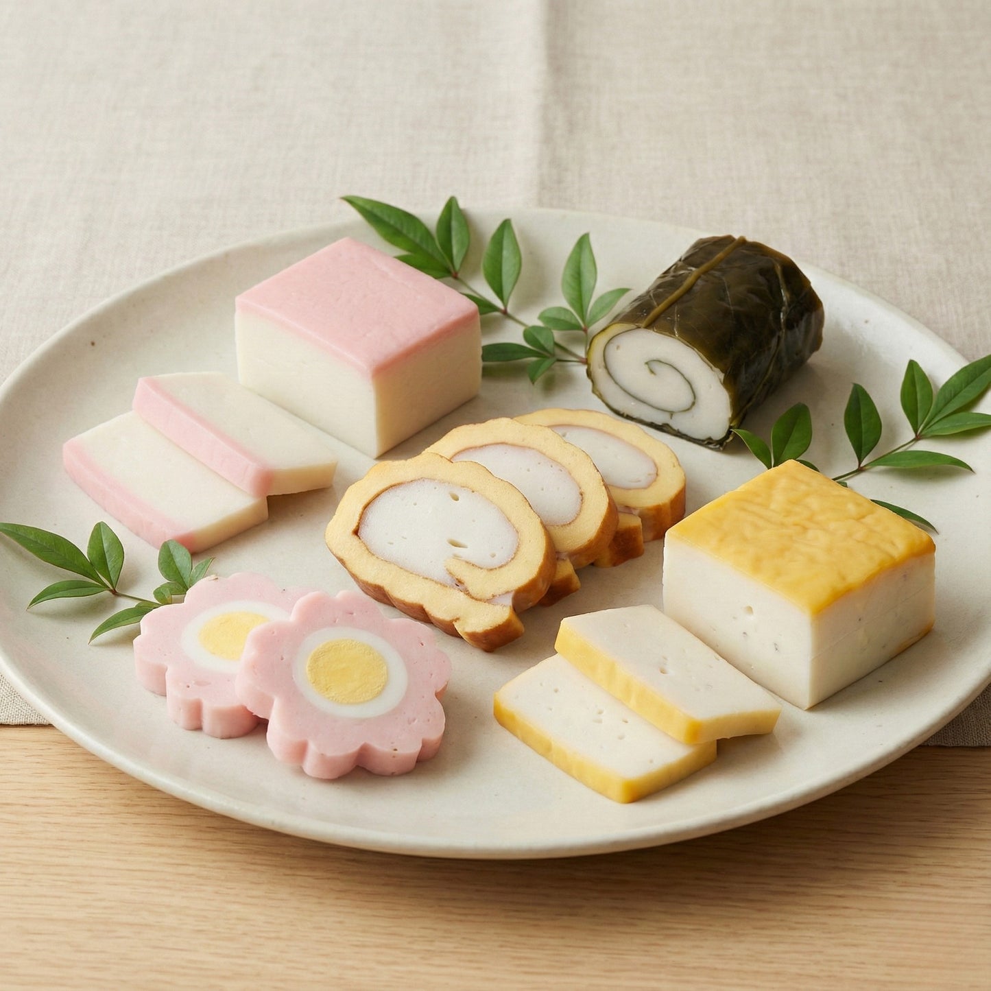 博多懐石かまぼこ 5種セット｜年末限定・鮮魚えそ100％使用【手づくり贅沢おせち】